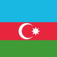 Detailed Illustration National Flag Azerbaijan